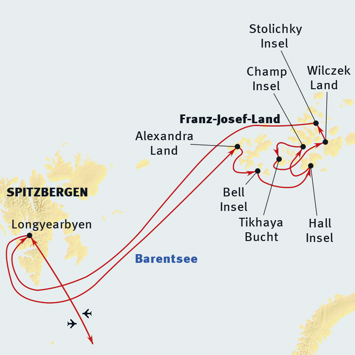 MS SEA SPIRIT Historische Arktis für Entdecker Franz Josef Land
