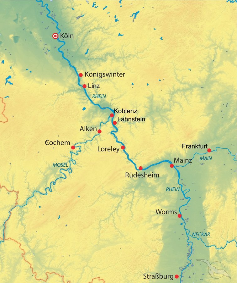 Rhein in Flammen - Koblenz: Köln - Mannheim - Rüdesheim - Koblenz ...